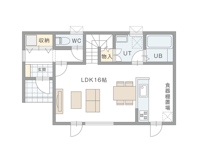 図：1Fの間取り図