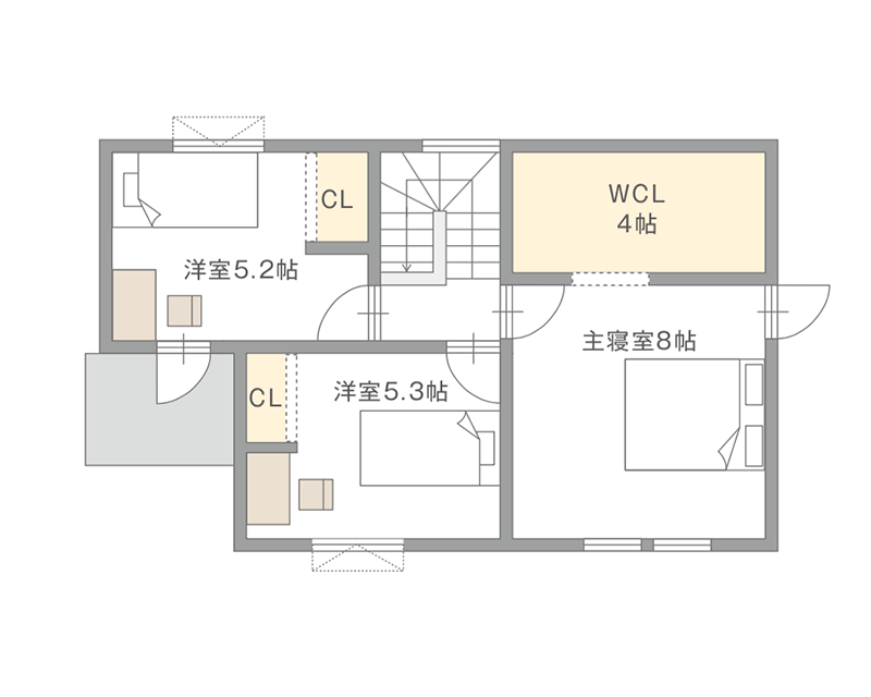 図：2Fの間取り図
