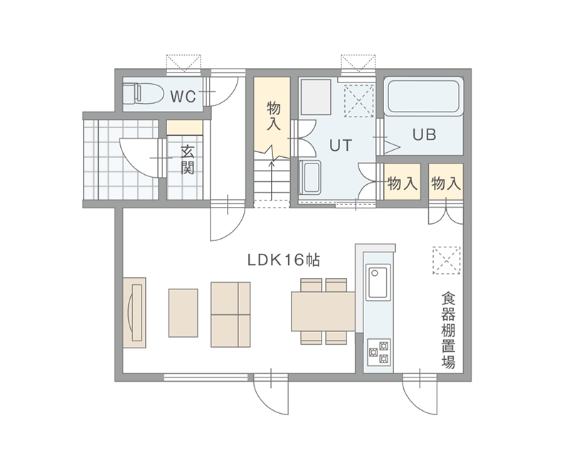 図：1Fの間取り図