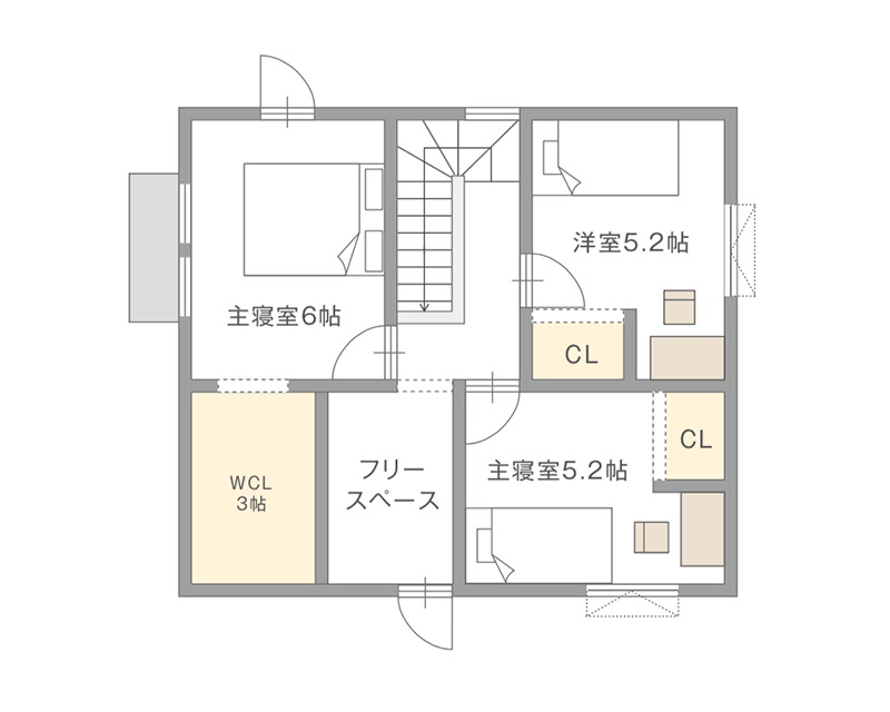 図：2Fの間取り図