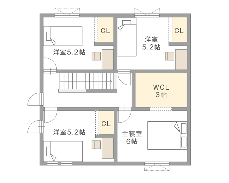 図：2Fの間取り図