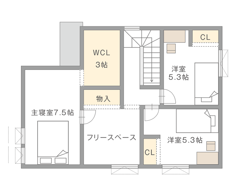 図：2Fの間取り図