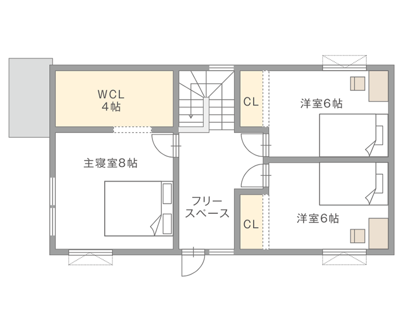図：2Fの間取り図