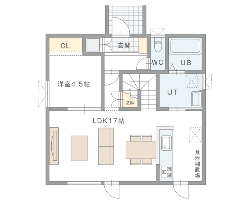 図：1Fの間取り図
