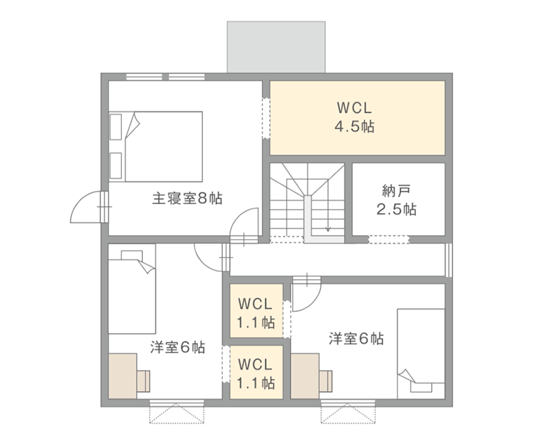 図：2Fの間取り図