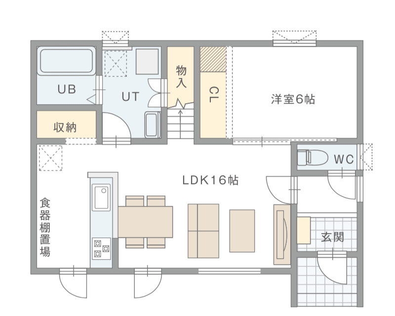 図：HC35-5S 1Fの間取り図