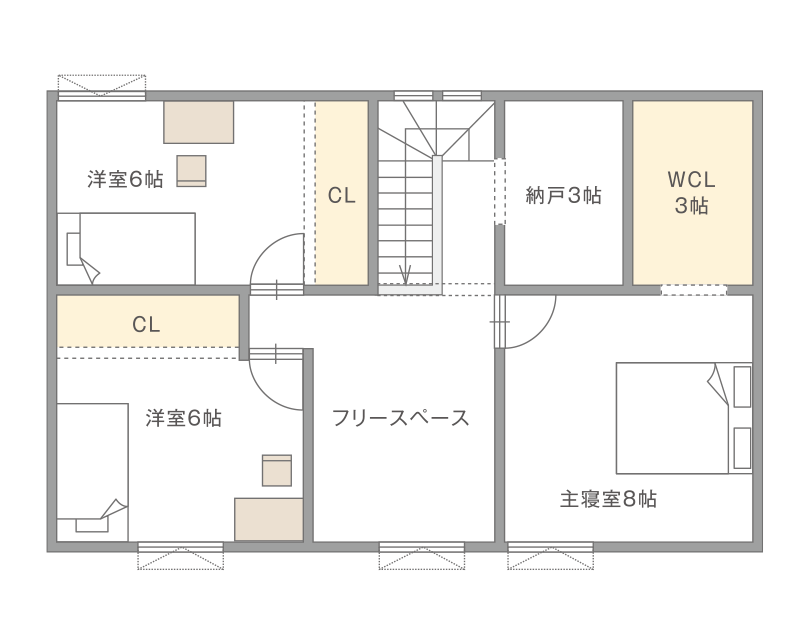 図：HC38-4n 2Fの間取り図