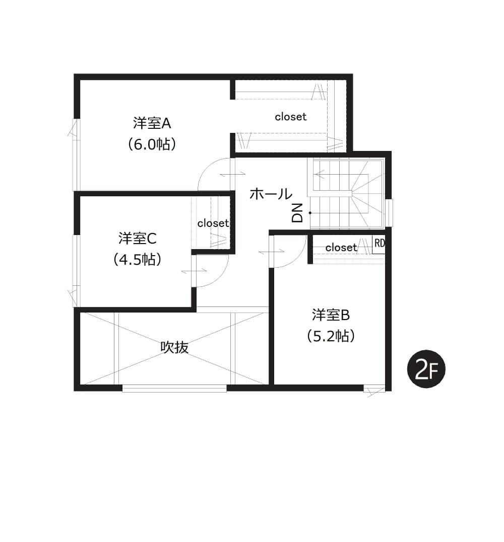 フロアプラン 2F