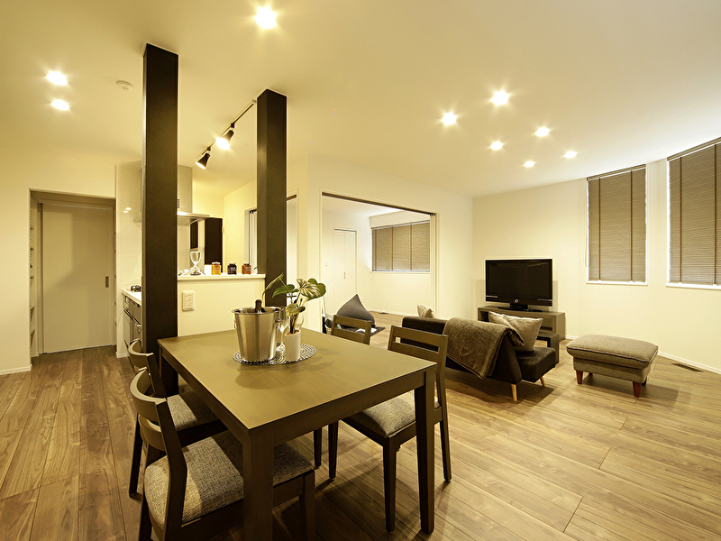 豊栄建設平岡モデルハウスのリビング